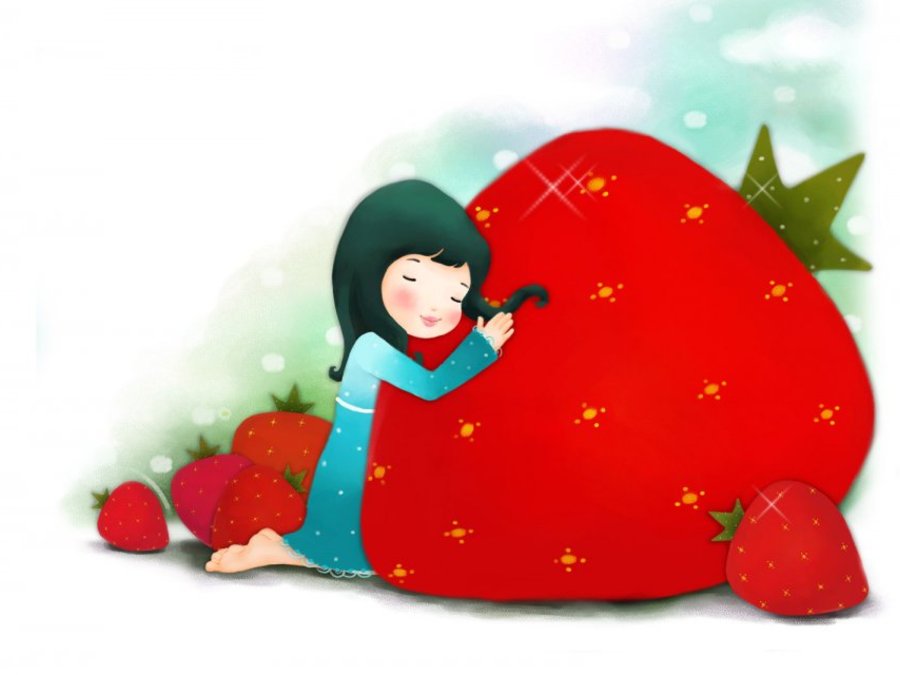 我家里流传着一颗烂草莓