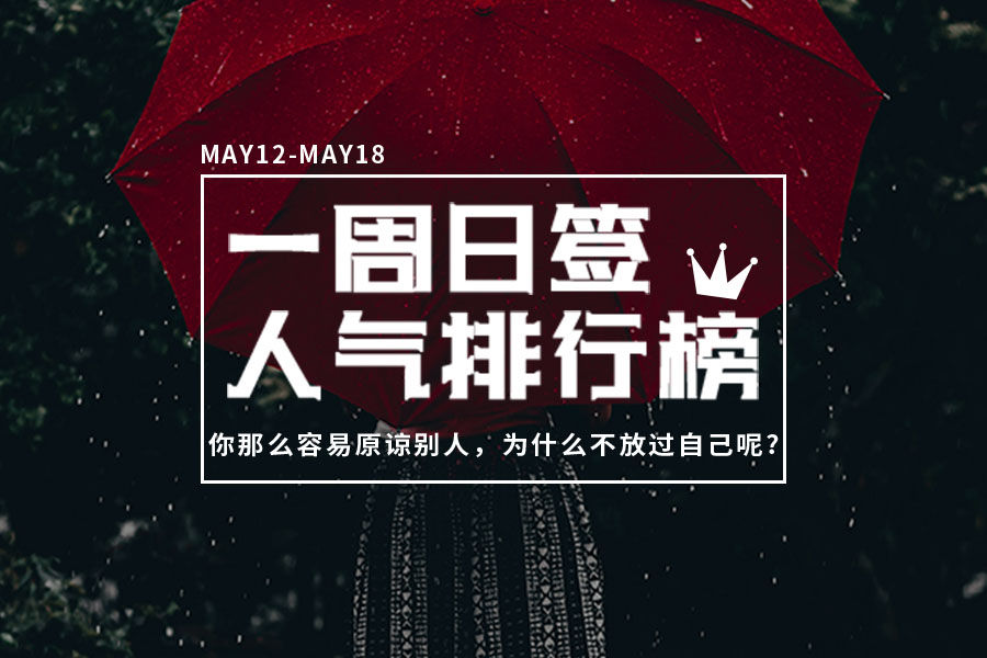 为什么你总是不愿意放过自己呢？#一周日签排行榜-心理学文章-壹心理