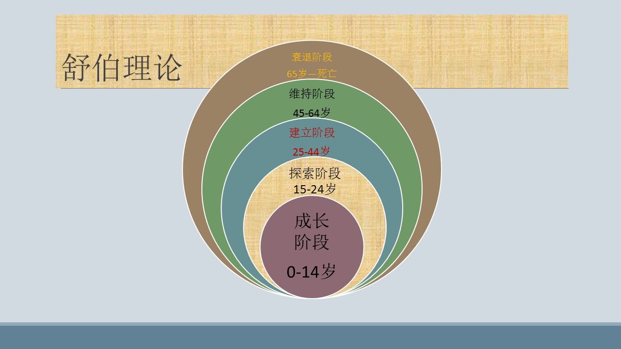 舒伯的生涯发展理论