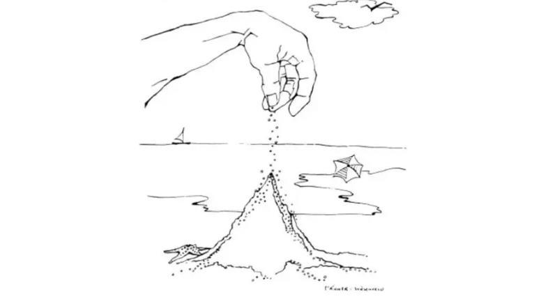 发现了"沙堆理论(sandpile theory)"也被称作"阿贝尔沙堆模型(abelian